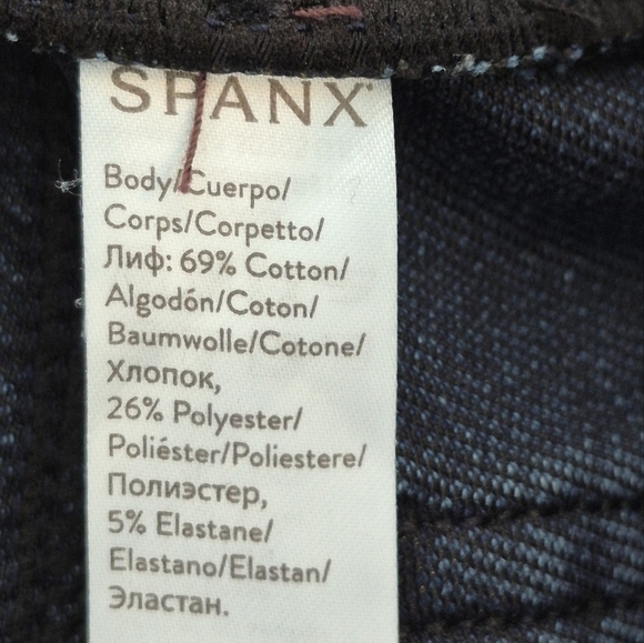 SPANX Jean-ish Ankle Leggings Pull-On Hidden Core Shaping Stretch Jeans - Sz XLP - Picture 13 of 16
